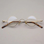 Rame de ochelari optici din titan pur de înaltă calitate, vintage, rotunzi, de lux, ochelari de vedere pentru computer, bărbați, femei, 50330