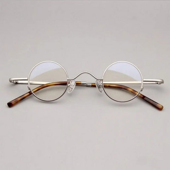 Висококачествени винтидж кръгли луксозни рамки за оптични очила от чист титан Мъже Жени Модни компютърни очила 50330