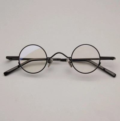 Rame de ochelari optici din titan pur de înaltă calitate, vintage, rotunzi, de lux, ochelari de vedere pentru computer, bărbați, femei, 50330