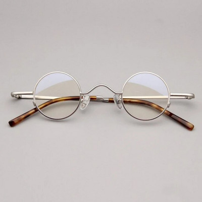 Rame de ochelari optici din titan pur de înaltă calitate, vintage, rotunzi, de lux, ochelari de vedere pentru computer, bărbați, femei, 50330