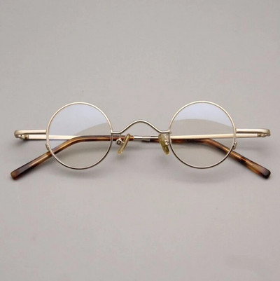 Rame de ochelari optici din titan pur de înaltă calitate, vintage, rotunzi, de lux, ochelari de vedere pentru computer, bărbați, femei, 50330