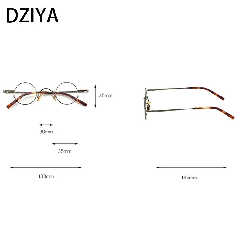 Kvaliteetsed vintage ümmargused luksuslikud puhtast titaanist optilised prillide raamid meeste naiste mood arvutiprillid 50330