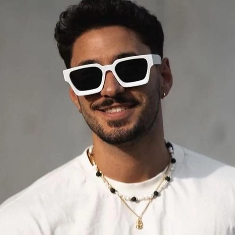 Kvadrātveida vintage saulesbrilles vīriešiem Modes panks retro zīmolu dizaineru saulesbrilles sievietēm braukšanas saulesbrilles vīriešu UV400 aizsargbrilles žalūzijas