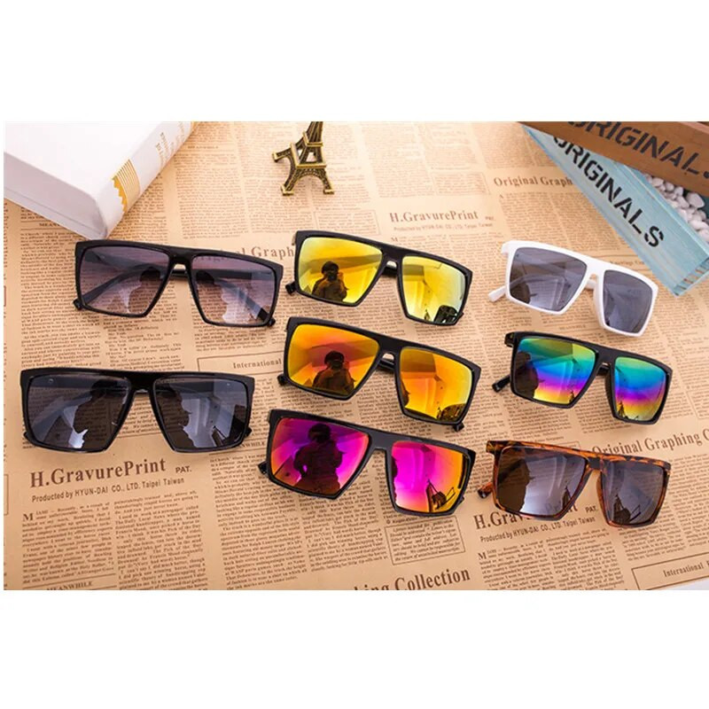 Vintage Steampunk kvadrātveida saulesbrilles vīriešiem SKULL Logo All Black Coating Saulesbrilles sievietēm Zīmols Dizaineris Retro gafas de sol