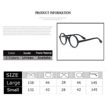 Рамка за оптични очила Мъже Жени Johnny Depp ZOLMAN Кръгли ретро очила Компютърна ацетатна рамка за очила за мъжки прозрачни лещи