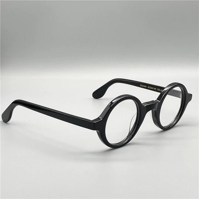 Optikai szemüvegkeret férfi női Johnny Depp ZOLMAN kerek vintage szemüveg számítógép-acetát szemüvegkeret férfi átlátszó lencséhez
