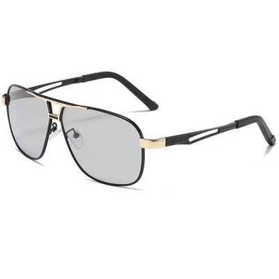 Vīriešu braukšanas hameleona brilles dienas un nakts divējāda lietojuma vīriešu krāsas maiņas lēcas nakts redzamības polarizētās fotohromās saulesbrilles