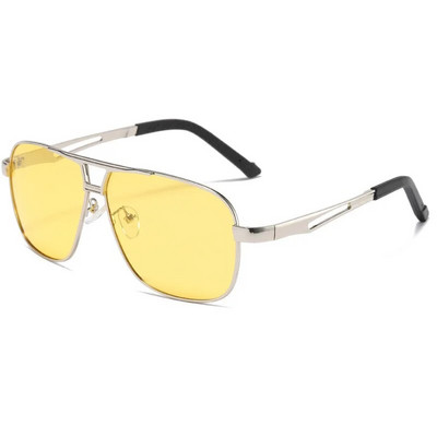 Vīriešu braukšanas hameleona brilles dienas un nakts divējāda lietojuma vīriešu krāsas maiņas lēcas nakts redzamības polarizētās fotohromās saulesbrilles