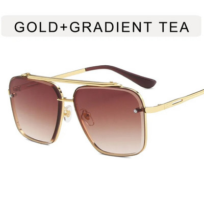 Νέα μόδα Κλασικά τετράγωνα γυαλιά ηλίου Cool men Vintage επώνυμα μεταλλικά γυαλιά ηλίου Γυναικεία αποχρώσεις UV400 Oculos De Sol