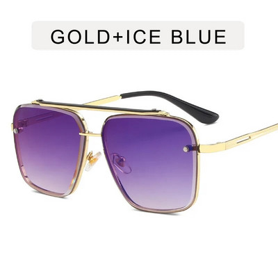 Νέα μόδα Κλασικά τετράγωνα γυαλιά ηλίου Cool men Vintage επώνυμα μεταλλικά γυαλιά ηλίου Γυναικεία αποχρώσεις UV400 Oculos De Sol