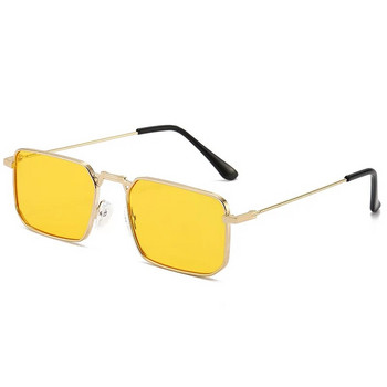 Ορθογώνια γυαλιά ηλίου υψηλής ποιότητας Γυναικεία γυαλιά με μεταλλικό σκελετό Vintage μάρκας τετραγωνικά γυαλιά ηλίου για άντρες αποχρώσεις Γυναικεία γυαλιά
