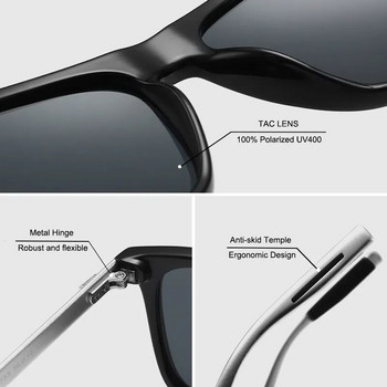 SIMPRECT алуминиево-магнезиеви поляризирани слънчеви очила за мъже 2023 UV400 висококачествени луксозни маркови дизайнерски квадратни слънчеви очила жени