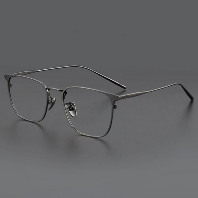 Πλαίσιο Ultra Light Pure Titanium Myopia Glasses για Ανδρικά επαγγελματικά ρετρό casual τετράγωνα γυαλιά