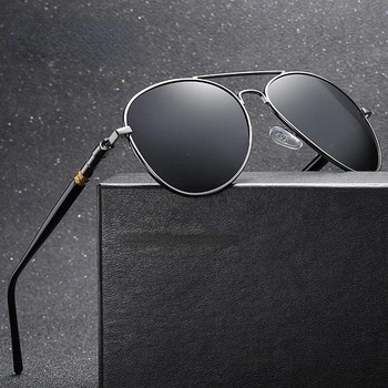 2023 Марка Alloy Мъжки слънчеви очила Поляризирани UV400 лещи Слънчеви очила за мъже Пилотни очила Oculos De Sol High Quanlity
