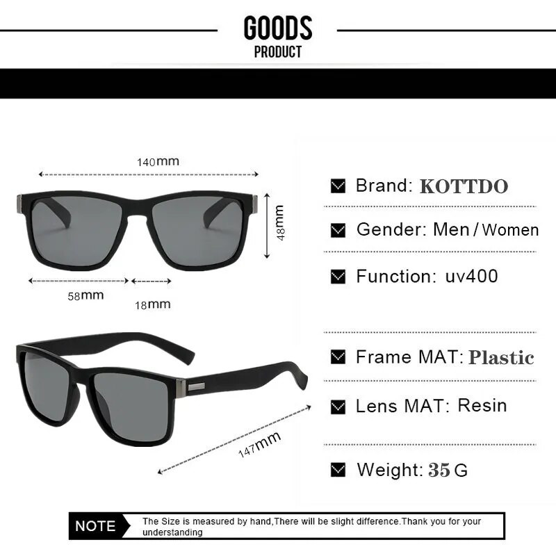 2023 Νέα τετράγωνα πολωμένα γυαλιά ηλίου Μόδα Αθλητικά Ανδρικά Γυναικεία Γυαλιά ηλίου Αντιανακλαστικός καθρέφτης Εξωτερική Σκιά Οδήγησης Uv400