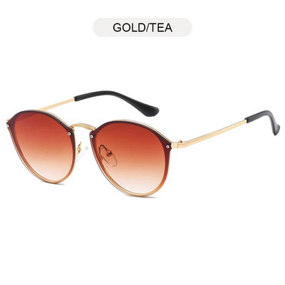 FUQIAN klasiskas apaļas saulesbrilles vīriešiem modes kaķu acs sievietēm saulesbrilles vintage metāla braukšanas vīriešu saulesbrilles melnas brilles UV400