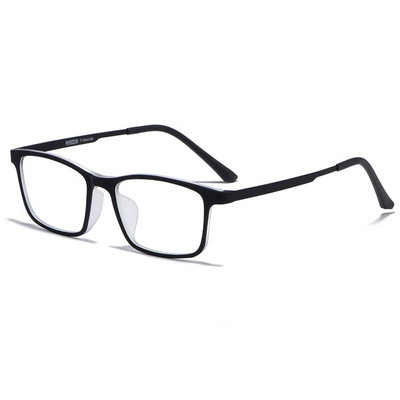 YIMARUILI Ochelari de vedere ultra-ușori, confortabili, cu față mică, pentru femei, pătrați, din titan pur, ochelari de prescripție optici, cadru pentru bărbați HR3058