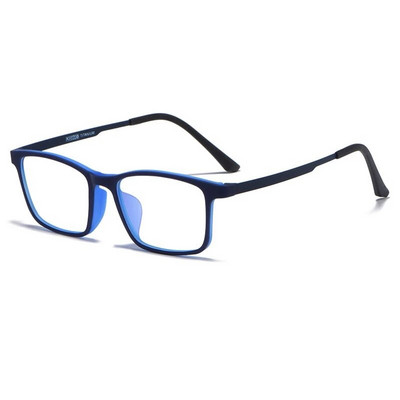 YIMARUILI Ochelari de vedere ultra-ușori, confortabili, cu față mică, pentru femei, pătrați, din titan pur, ochelari de prescripție optici, cadru pentru bărbați HR3058