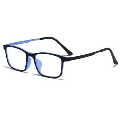 YIMARUILI Ochelari de vedere ultra-ușori, confortabili, cu față mică, pentru femei, pătrați, din titan pur, ochelari de prescripție optici, cadru pentru bărbați HR3058