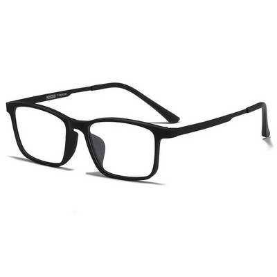 YIMARUILI Ochelari de vedere ultra-ușori, confortabili, cu față mică, pentru femei, pătrați, din titan pur, ochelari de prescripție optici, cadru pentru bărbați HR3058
