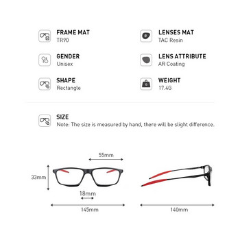 MERRYS DESIGN Рамки за мъжки спортни очила TR90 Рамка Алуминиева дупка със силиконови крака Очила с рецепта за миопия S2715