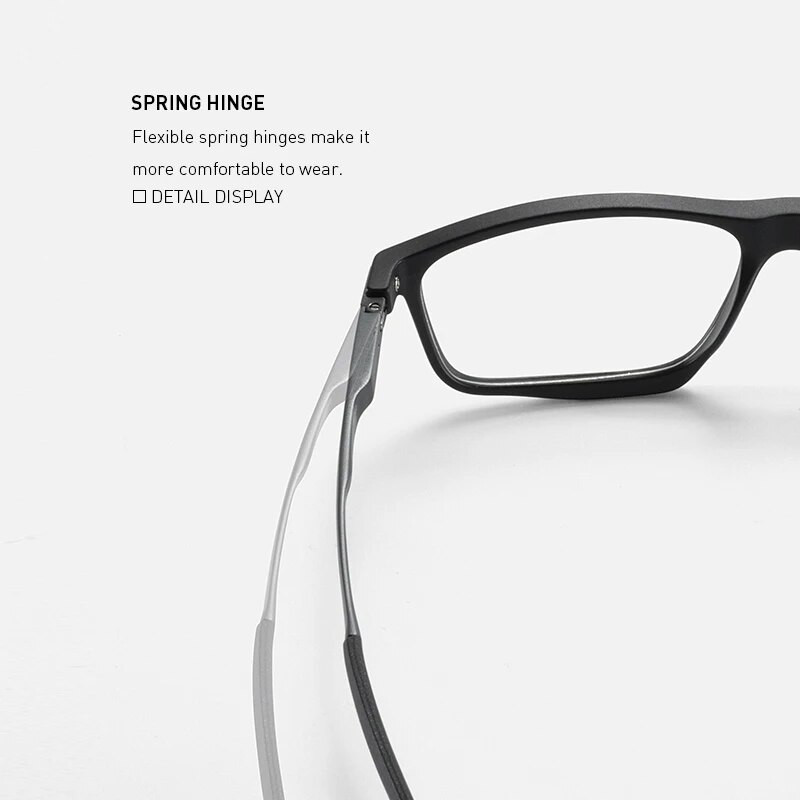 MERRYS DESIGN Vyriški sportinių akinių rėmeliai TR90 rėmeliai aliuminio šventykla su silikoninėmis kojomis Trumparegystė receptiniai akiniai S2715