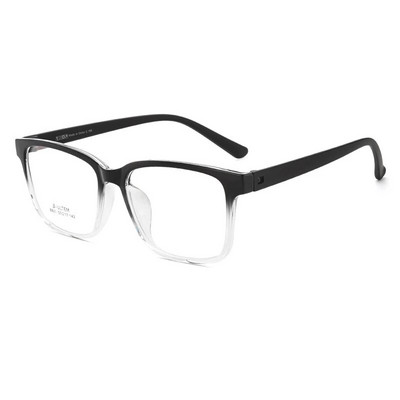 YIMARUILI Ochelari de ochi TR90, ultra-ușori, mari, fără șuruburi, pentru femei, pătrați, retro, cu față mare, cu ramă optică de prescripție pentru ochelari, bărbați