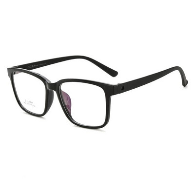 YIMARUILI Ochelari de ochi TR90, ultra-ușori, mari, fără șuruburi, pentru femei, pătrați, retro, cu față mare, cu ramă optică de prescripție pentru ochelari, bărbați