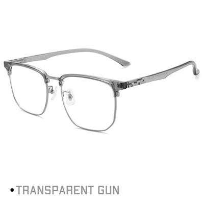 Rame de ochelari Gmei din aliaj optic de modă TR90 pentru bărbați, rame, retro, pătrate, ultraușoare, pentru ochelari cu prescripție TM11