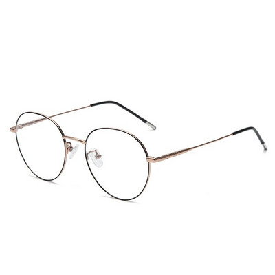 Ochelari rotunzi ultraușori din titan pur Ochelari de vedere retro de lux pentru bărbați, complet clasici, ovali, optici, prescripți, TA004
