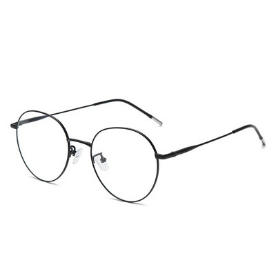 Ochelari rotunzi ultraușori din titan pur Ochelari de vedere retro de lux pentru bărbați, complet clasici, ovali, optici, prescripți, TA004