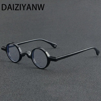 Винтидж мъжки кръгли пънк малки рамки за очила с ацетат Ръчно изработени модни прости дамски очила с рецепта
