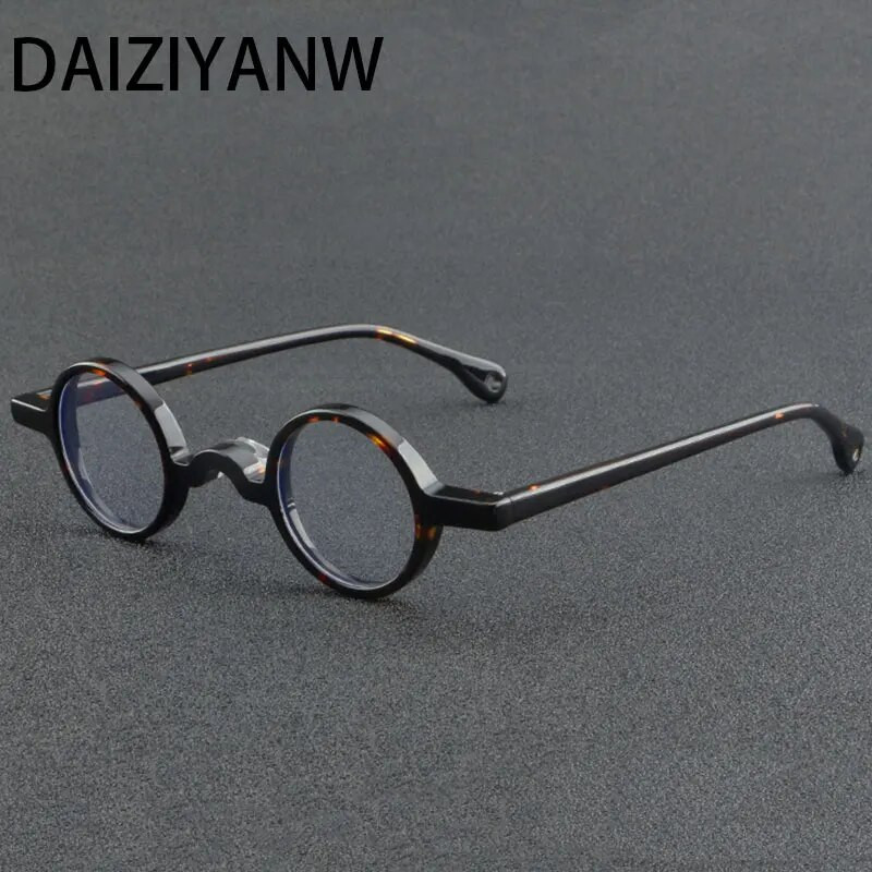 Vintage meeste ümar punk väikese raamiga atsetaadist prillide raam Käsitsi valmistatud mood lihtsad naiste retseptiprillid