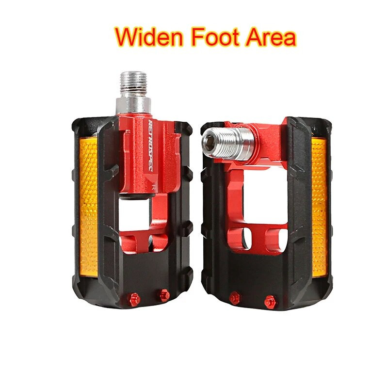 Πτυσσόμενα πεντάλ ποδηλάτου Πτυσσόμενο πεντάλ MTB Road Bike Road Bike Anti-Slid Reflective Sealed Bearing Cr-Mo Universal Pedals 9/16