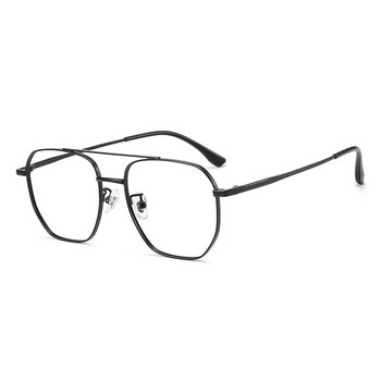 KatKani Ultra-light Fashion Γυναικεία γυαλιά διπλής δέσμης Retro Trend Pure Titanium Optical Prescription Glasses Men 85405