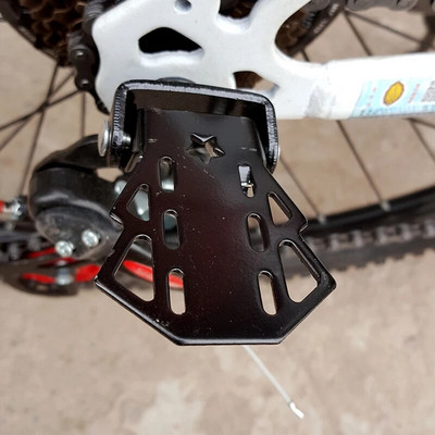 2 τμχ Ανθεκτικό υποπόδιο πίσω καθίσματος MTB τοποθετημένο στον πίσω τροχό Πεντάλ ποδηλάτου Πτυσσόμενο πέλμα ποδηλασίας Αξεσουάρ Ποδήλατο Ποδήλατο