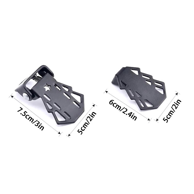 2 vnt. Patvarus MTB galinės sėdynės pėdų atrama, pritvirtinta ant galinio rato dviračio pedalai sulankstoma kojelė dviračių važiavimo priedai Dviračio pėdos pedalas