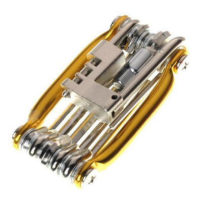 11 vienā velosipēda remonta rīku komplekts kalnu velosipēda uzgriežņu atslēga Skrūvgrieža ķēde sešstūra spieķu daudzfunkciju velosipēdu remonta komplekts riteņbraukšanas rīks