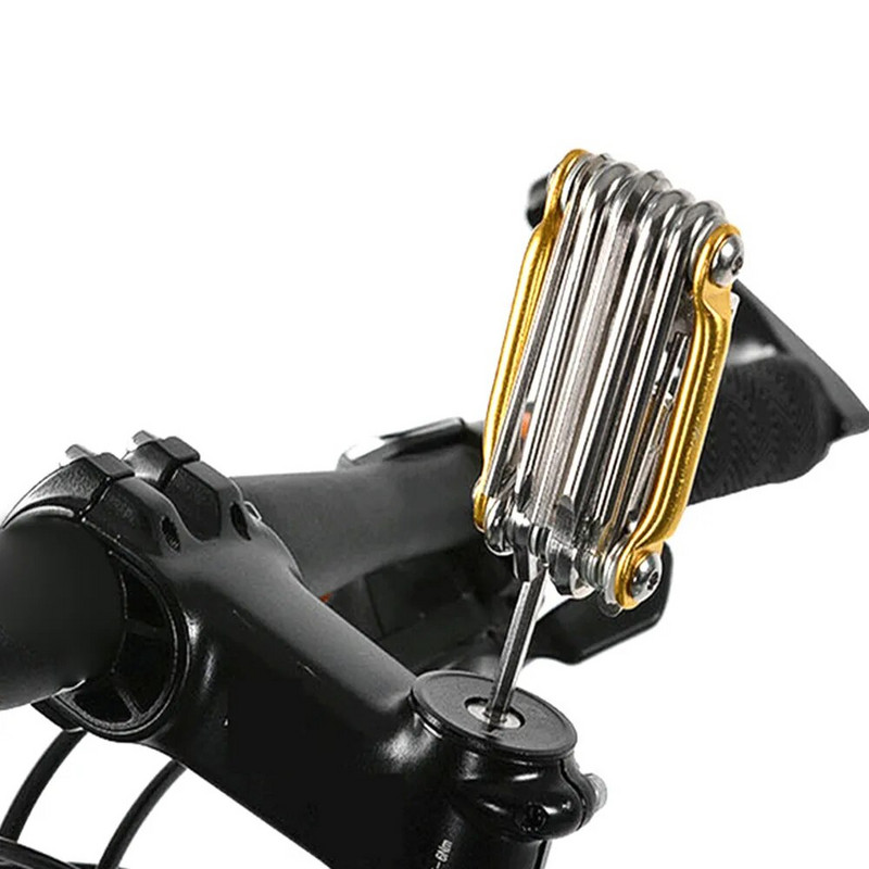 11 vienā velosipēda remonta rīku komplekts kalnu velosipēda uzgriežņu atslēga Skrūvgrieža ķēde sešstūra spieķu daudzfunkciju velosipēdu remonta komplekts riteņbraukšanas rīks