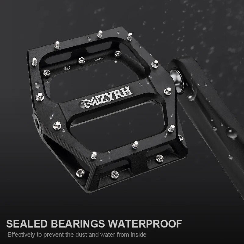 Jauni kalnu velosipēda pedāļi MTB pedāļa alumīnija velosipēda platplatformas plakanie pedāļi 9/16 collu velosipēdu pedāļi ar noslēgtu gultni
