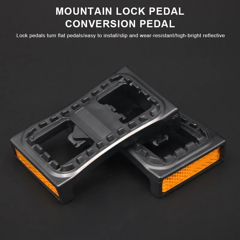 Velosipēda pedāļa skavas Plakanais adapteris PD-22 Pašbloķējošs pedāļa plakanās plāksnes pārveidošanas ierīce M520 M540 M780 M980 bezskavām MTB pedāļiem