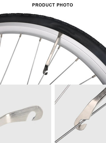 3 τμχ Μοχλός ελαστικού ποδηλάτου από ανοξείδωτο χάλυβα Mountain Road Bicycle Remover Wheel Remover Εργαλείο επισκευής εξωτερικής ποδηλασίας Mtb Μοχλός ελαστικού Pry Up Εργαλείο