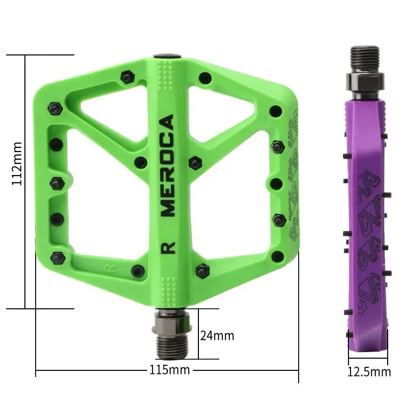 Dviračių pedalai Kalnų dviračių Nailoniniai pedalai Plokštieji dviračio pedalai MTB Road 3 sandarūs guoliai Dviračio pedalas kalnų dviračių priedai