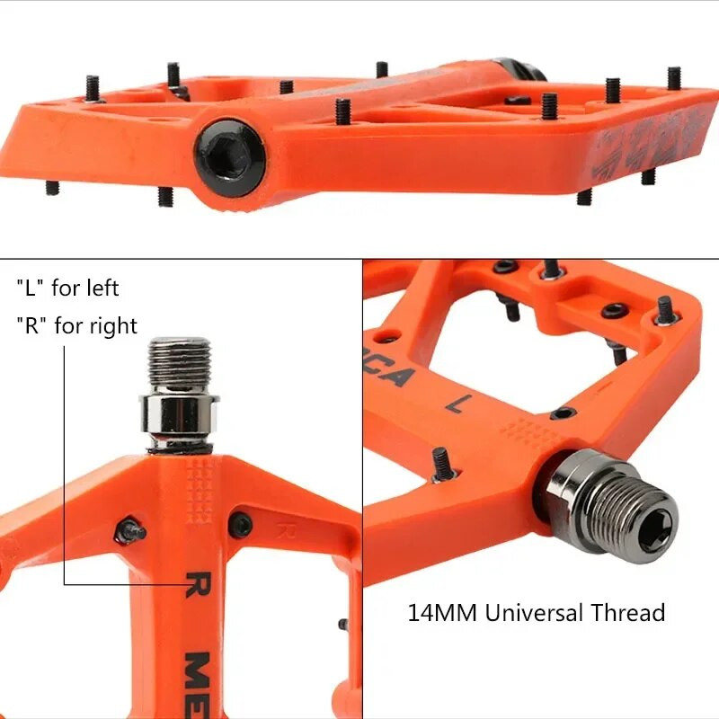 Dviračių pedalai Kalnų dviračių Nailoniniai pedalai Plokštieji dviračio pedalai MTB Road 3 sandarūs guoliai Dviračio pedalas kalnų dviračių priedai