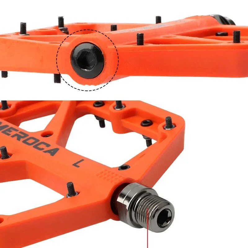 Dviračių pedalai Kalnų dviračių Nailoniniai pedalai Plokštieji dviračio pedalai MTB Road 3 sandarūs guoliai Dviračio pedalas kalnų dviračių priedai