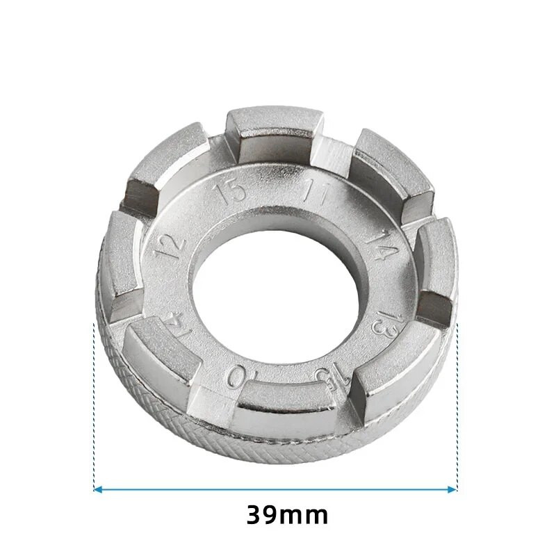 Jalgratta kodaraga nipli mutrivõti 8-suunaline soonega jalgratta velje reguleerija mutrivõti tsingitud remonditeenus Mtb tööriista võtmetarvikud