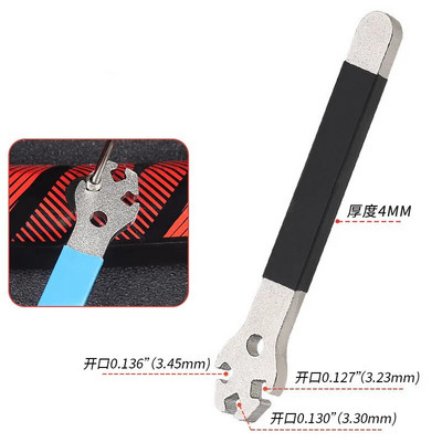 1Gb velosipēda spieķa uzgriežņu atslēga 8 virzienu rievas velosipēda riteņa loka regulētāja uzgriežņu atslēgas remonta servisa rīka atslēga