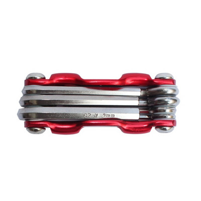 Viegls pārnēsājams 7 vienā kalnu velosipēdu riteņbraukšanas vairāku remonta rīku komplekts Velosipēdu remonta komplekts Spieķu sešstūra sešstūra uzgriežņu atslēgas skrūvgrieži