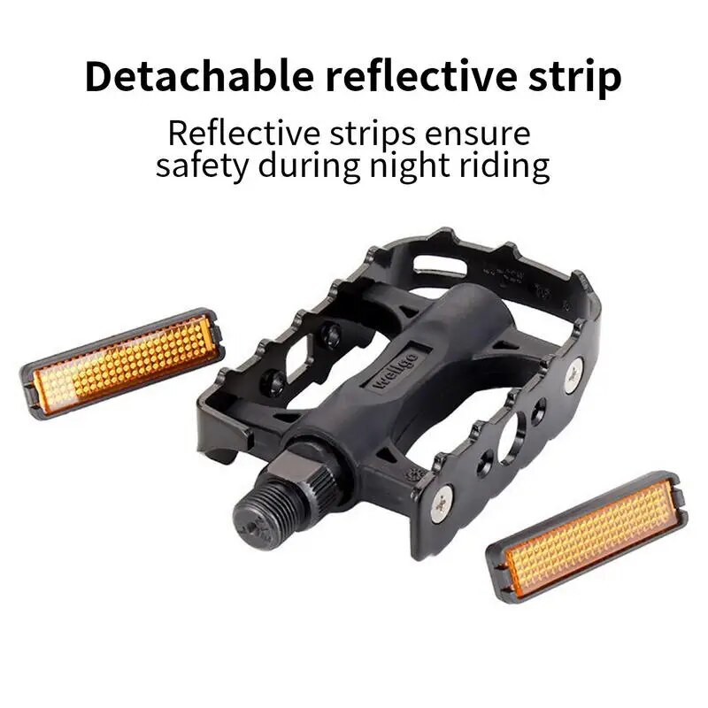 Lamedad jalgrattapedaalid Laiendatud maastikuratta pedaalid Maastikuratta pedaalid eemaldatavate helkurribade ja libisemisvastaste naeltega
