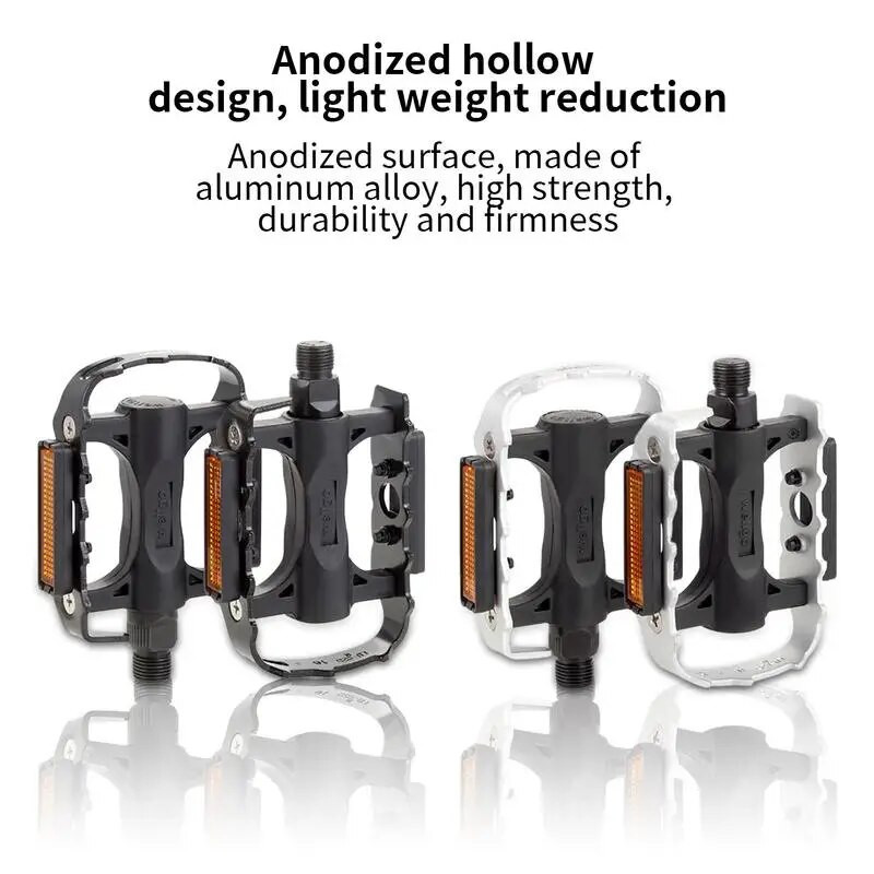 Lamedad jalgrattapedaalid Laiendatud maastikuratta pedaalid Maastikuratta pedaalid eemaldatavate helkurribade ja libisemisvastaste naeltega